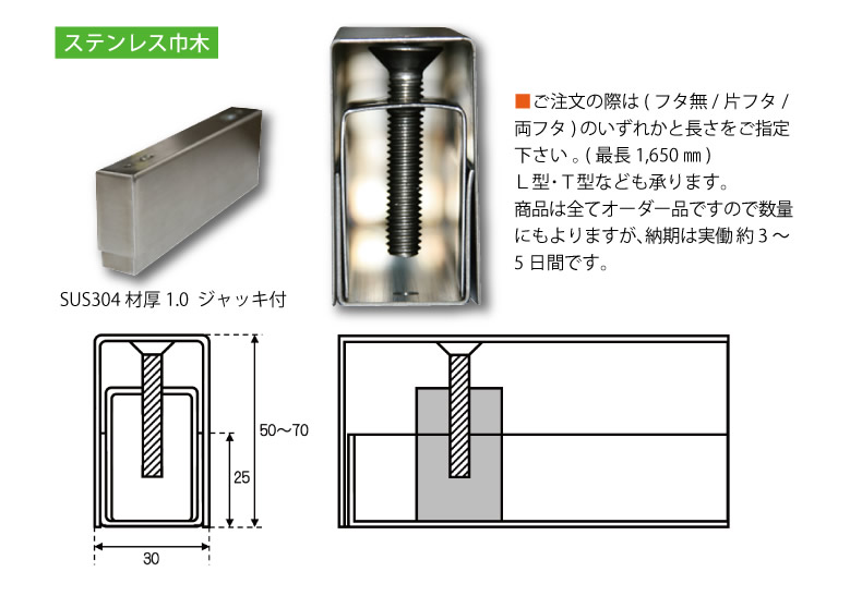 ステンレス巾木